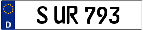 Trailer License Plate